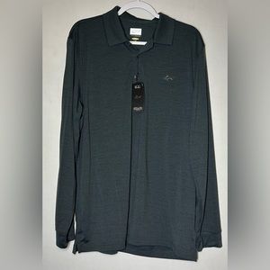 Men’s size L Greg Norman golf polo shirt, New, long sleeve, UPF, activewear,
